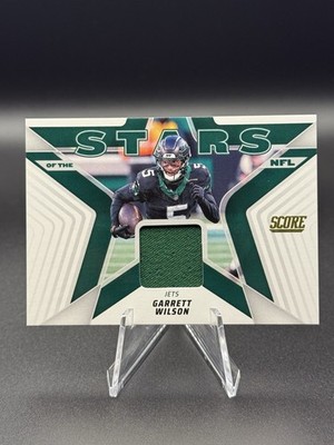 2025 Panini Score Garrett Wilson Stars Of The NFL Patch #SNJ-GWN New York Jets
