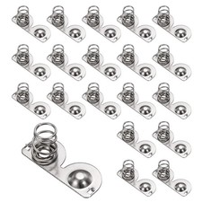 20Pcs Battery Spring Contact 21 x 8mm Negative Positive Bipolar inner Circle