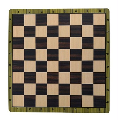 Mousepad Tournament Chessboard, Greenwood Print, 20 in., Full 2 1/4 in. squares