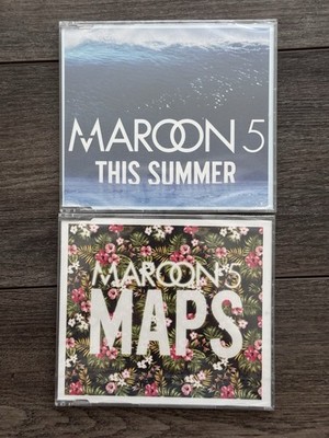 (2 Lot) MAROON 5 - MAPS & THIS SUMMER / NEW & SEALED 2014 CD Single (EU) 