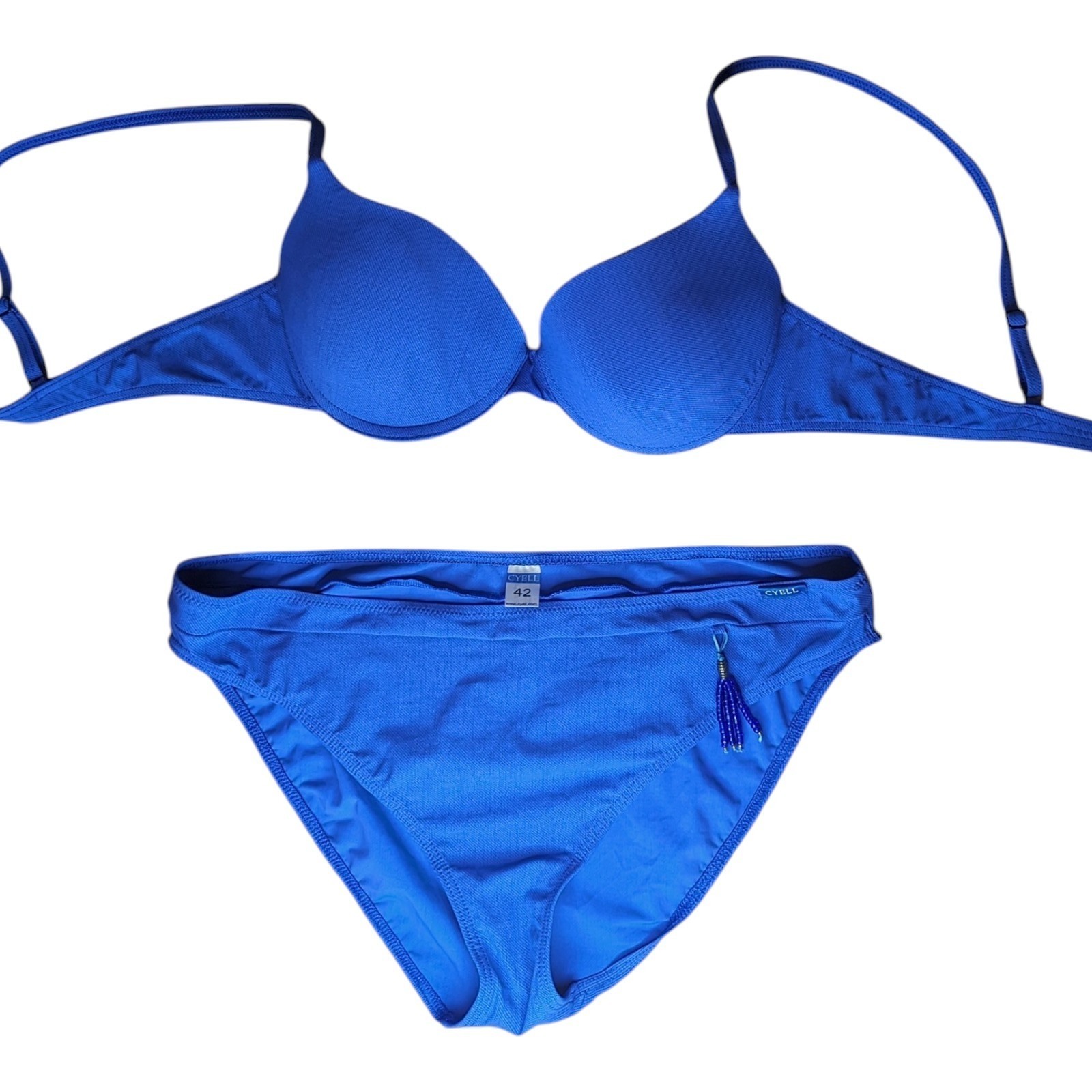 Bikini push up CYELL, talla 42 B, azul real, NUEVO