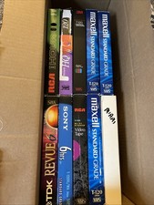Mixed Lot of 10 Blank VHS Tapes For Recording