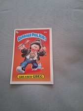 Vintage 1985 Garbage Pail Kids Card Greaser Greg 62a