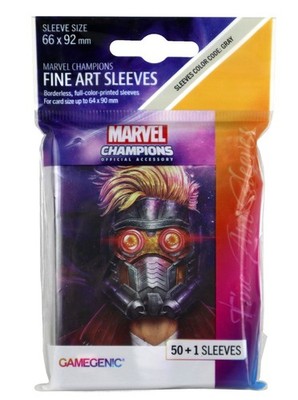 Marvel Champions The Card Game Star-Lord Art Sleeves LCS LCG 52 Pack Guardians