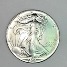 1986 BU AMERICAN SILVER EAGLE $1 - 1 OZ  .999 FINE SILVER EXACT COIN PHOTOS/READ