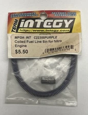 Integy C22355 Coiled Fuel Line Cover (Purple, 6") for Nitro Vehicles