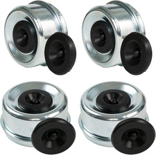 4Pcs 2.44" Trailer Bearing Dust Cap, Bearing Buddy Caps, Trailer Axle Grease Cap