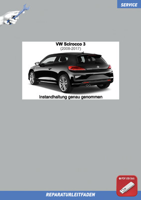 USB Stick VW Scirocco 3 2008-2017 Reparaturanleitung Instandhaltung und Inspe...