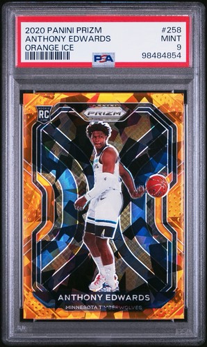 2020-21 Panini Prizm - Anthony Edwards #258 Orange Ice Prizm (RC)