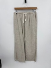 John galt Brandy Melville linen blend pants drawstring beige white striped S