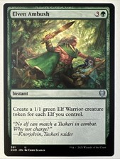 Elven Ambush NM KHM Kaldheim Mtg Magic The Gathering Edh Elf Commander Morcant