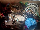 Huge 7 Pound Vintage To Now Multicolor Costume Craft/junk Jewelry Lot