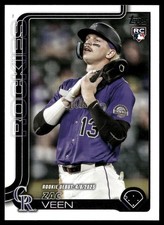 2025 Topps Update #US2 Zac Veen Rainbow Foil