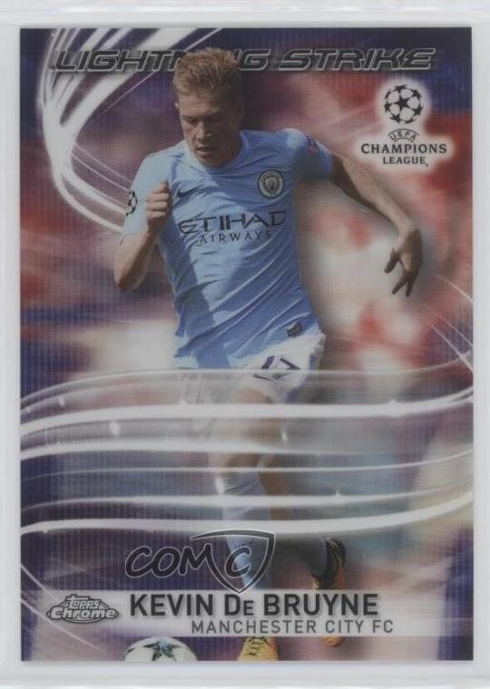 2017-18 Topps Chrome UCL Lightning Strike Kevin de Bruyne #LS-KDB 1fd6