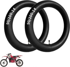 2 Pack 90/100-14" 3.00-14 inch Heavy Rear Inner Tube, 14 90/100-14 2 Pack