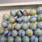 60+ Vintage Milk Glass Marbles — photo 7