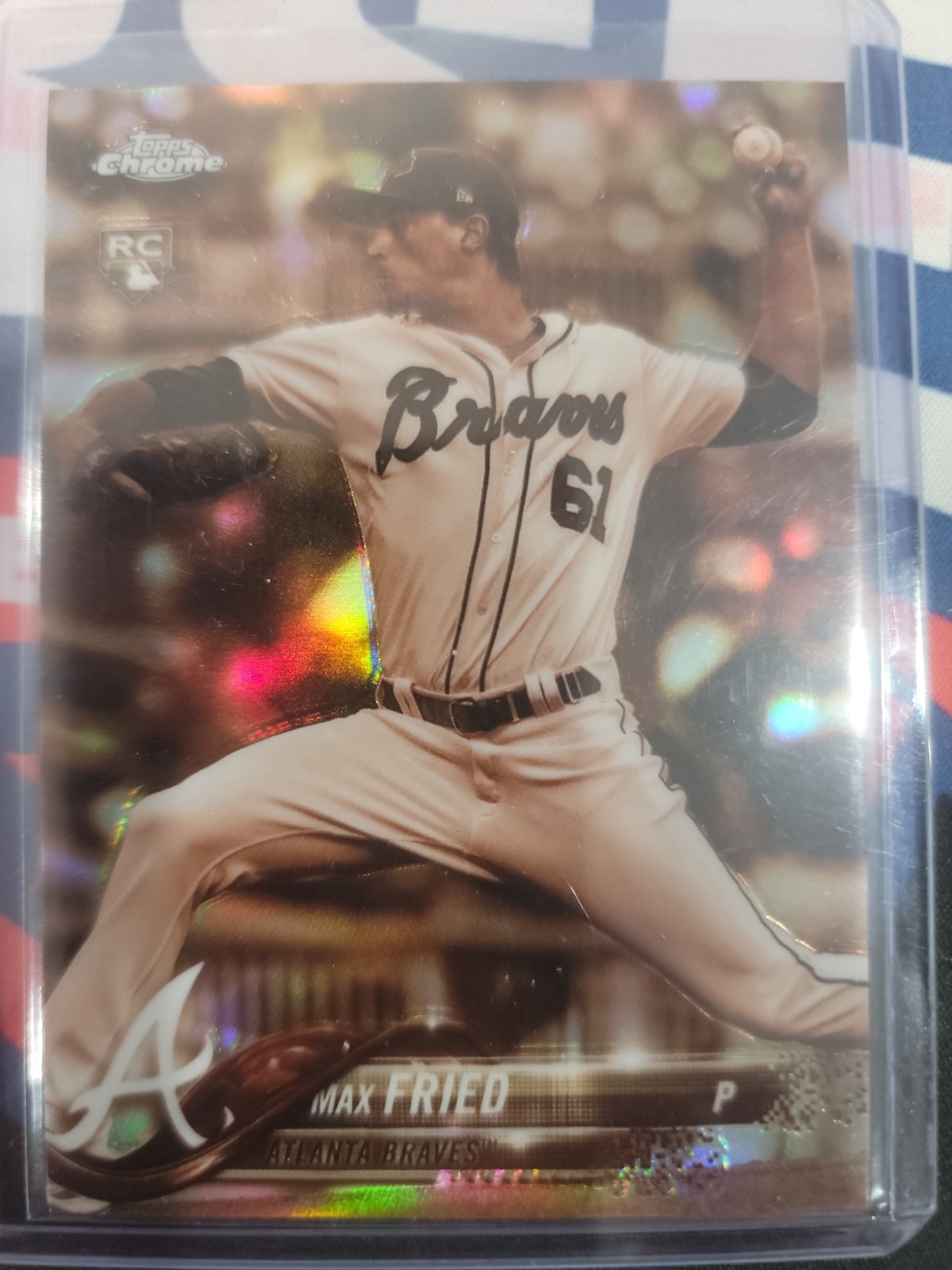 2018 Topps Chrome Max Fried Sepia Refractor RC #66