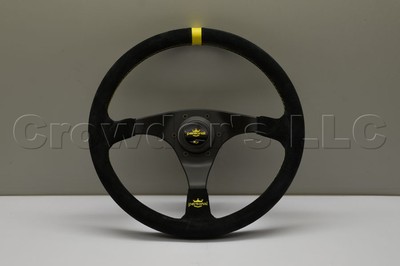 Personal TROPHY ステアリング ハンドル 350mm Personal Trophy Steering Wheel 350mm Black Suede Leather with