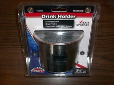 BOATER SPORTS STAINLESS STEEL DRINK HOLDER  PART #52003