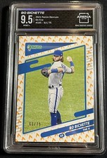 Bo Bichette /75 Donruss On Fire 2021 Baseball Card 165 Arena Club 9.5 Blue Jays