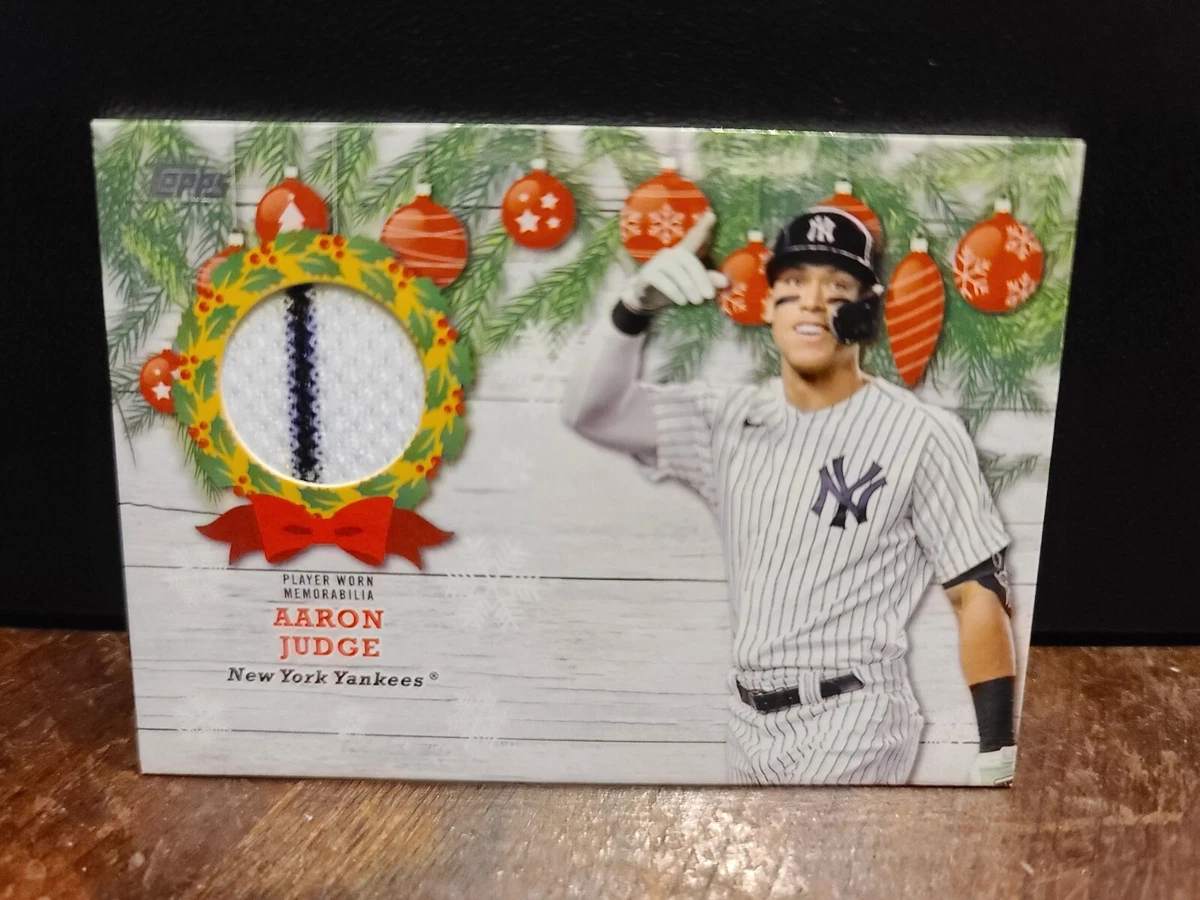 2022 Topps Holiday Aaron Judge Jersey Relic WRC-AJ New York