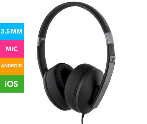 Sennheiser HD 4.20s headphones wired mic on ear black brand new Fathers Day  Gift 615104266940 | eBay