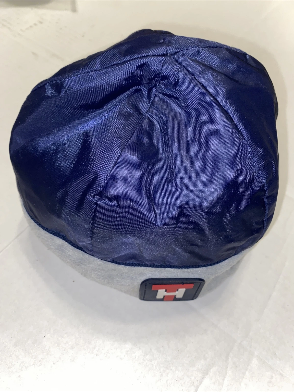 Vintage Tommy Hilfiger Baby Toddler Size Small Unisex Warm Hat Snow Cap Blue