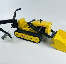 VINTAGE Tonka Loader Trencher Backhoe Pressed Steel Toy Tractor