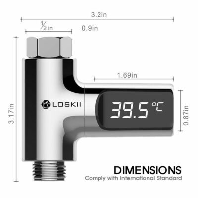 LED Digital Smart Home Temperaturanzeige Heizung Elektrisch Wasserzähler Monitor
