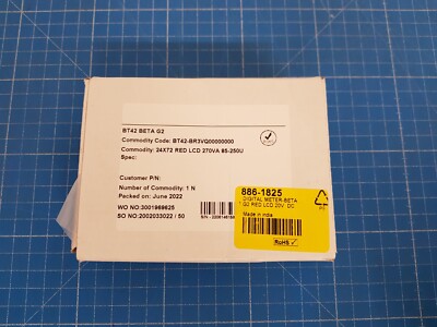 Digital Meter Beta G2 RED LCD 20V DC Einbaumessgerät BT42-BR3VQ00000000