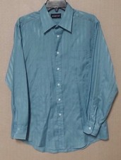 Botany 500 Mens Dress Shirt Long Sleeve w/ Pocket, Light Blue 15-1/5 32/33 