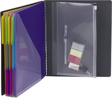 Smead 24 Pocket Poly Project Organizer, 1/3-Cut Tab