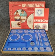 Vintage 1967 Kenner's Spirograph No. 401 Blue set
