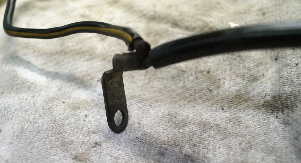 91 Kawasaki Ninja ZX11 C Starter Battery Negative Wire Cable