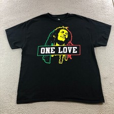 zion bob Marley T shirt mens XL black reggae Kingston Jamaica