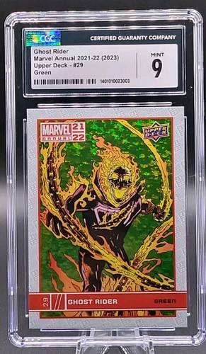 2021-22 Upper Deck Marvel Annual Green Ghost Rider #29 CGC 9