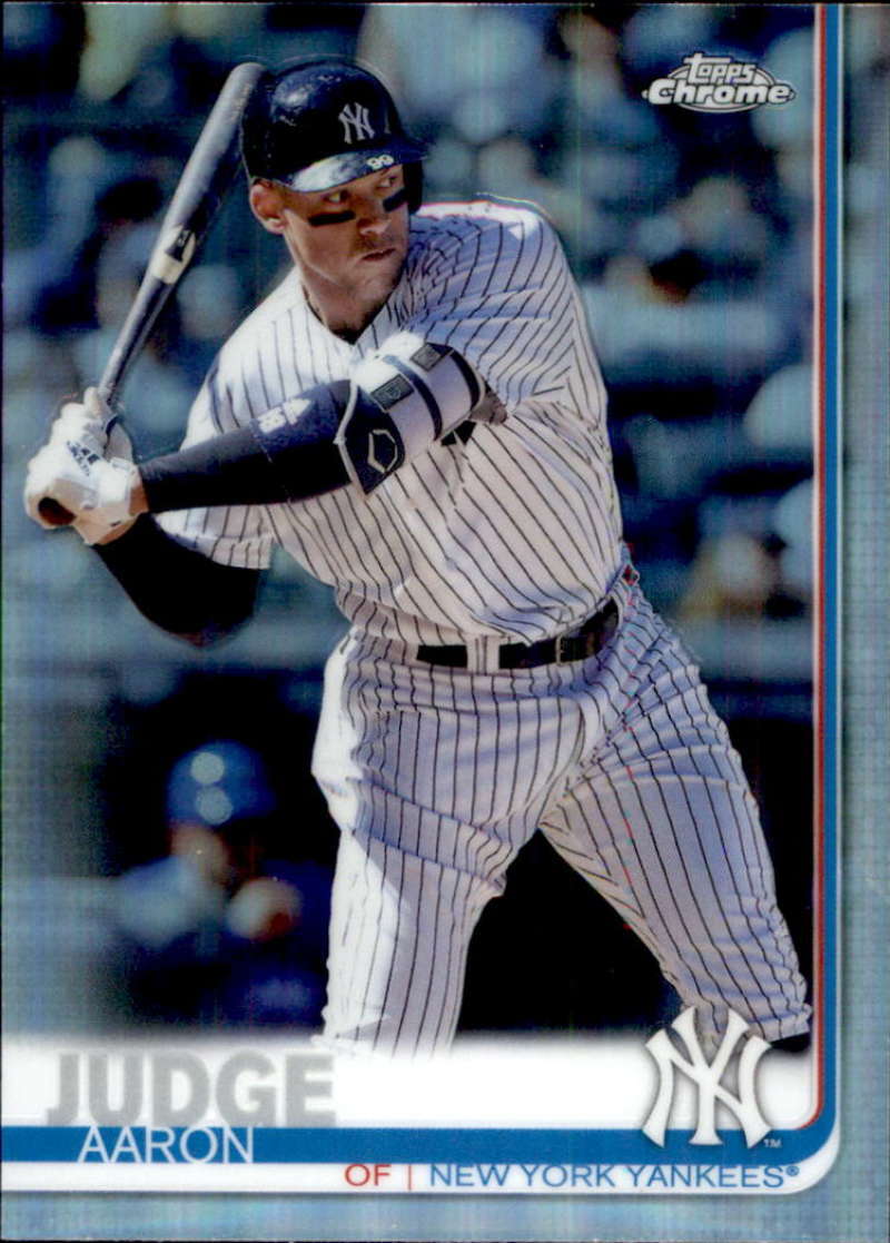 2019 Topps Chrome Refractors #100 Aaron Judge New York Yankees