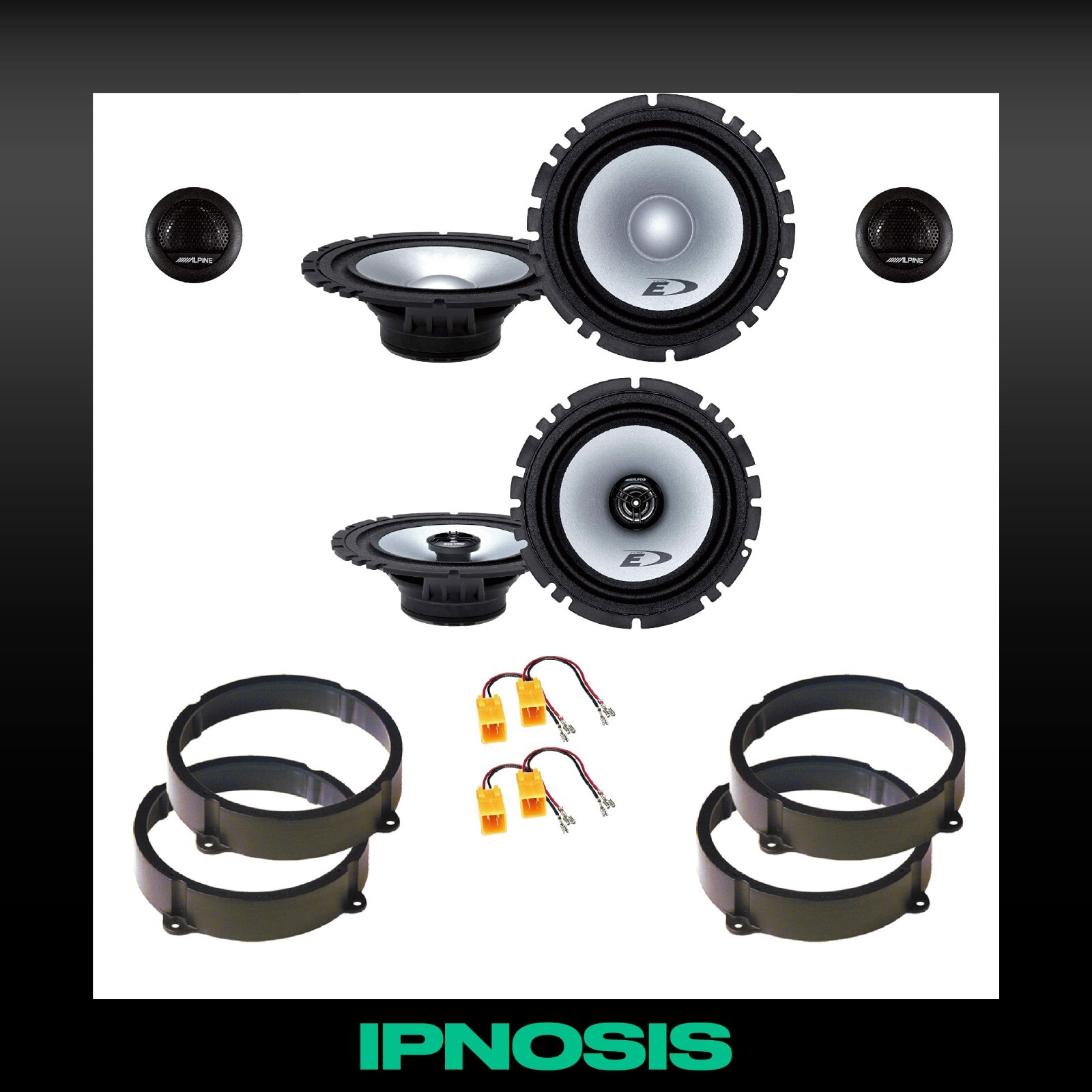 Upgrade Audio Alpine per Fiat Idea 2005+: Kit 6 Casse Plug & Play
