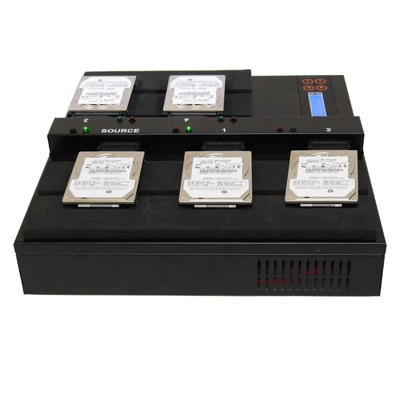 Systor 1:4 Flatbed SATA Hard Disk Drive HDD SSD Duplicator Sanitizer 18GB/Min - Image 3 of 4