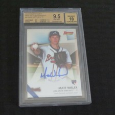 2015 Bowmans Best Matt Wisler Rookie Braves Autograph BGS9.5/10 Auto