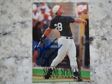 Yankees Shane Spencer Signed Autographed 1996 Fleer Excel Tampa Yankees Nr.Mint