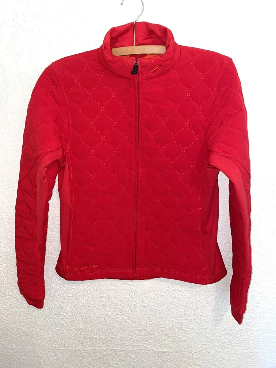 Brooks For Women Quilted Jacket Medium Red Running