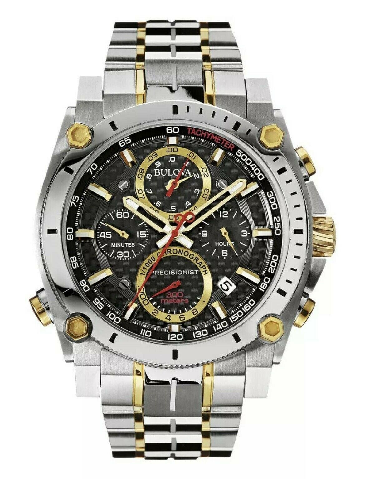 Bulova Precisionist Chronograph Men's Black Watch - 98B228 Bulova Precisionist Chronograph Men's Black Watch - 98B228