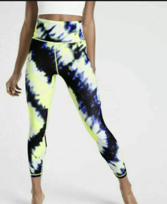New! ATHLETA Elation Tie Dye 7/8 Tight Leggings Cobalt Blue Size 1X #531315  | eBay