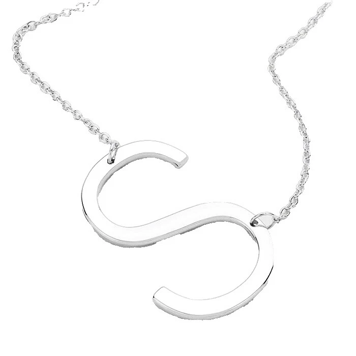 Rhodium Plated Letters, Numbers & Words Fashion Pendants