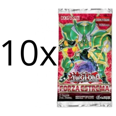Yu-Gi-Oh! 10x Booster FORZA EXTREMA 1. Auflage - DEUTSCH ITALIENISCH