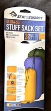 New ~ Sea to Summit Ultra-SIL Stuff Sack ~ 3-Piece Set ~ 6.5L 9L 15L Bags