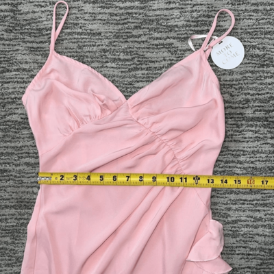 NWT More To Come Revolve Natasha Ruffle Midi Dress in Pink Small