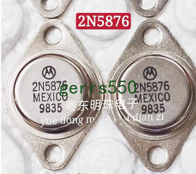 1 pcs New MEXICO TO 3 Gold sealed transistor iron cap triode 2N5876