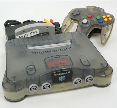 Nintendo 64 CLEAR GRAY Konsole System mit Expansion Pak NUS-001 ''NTSC J'' 15117304